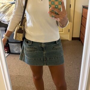 American Eagle Outfitters Classic Blue Jean Skirt